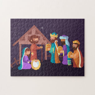 Nativitet Scene julpussel Pussel