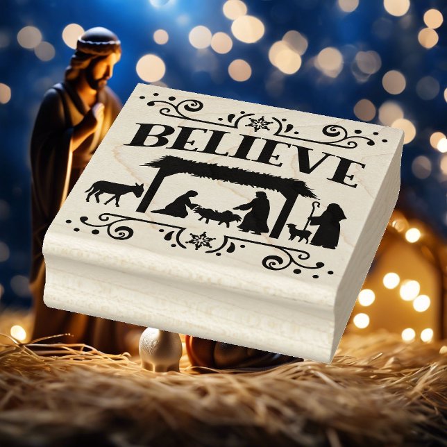 Nativitet Tro jul Bläck Stämpel (Skapare uppladdad)
