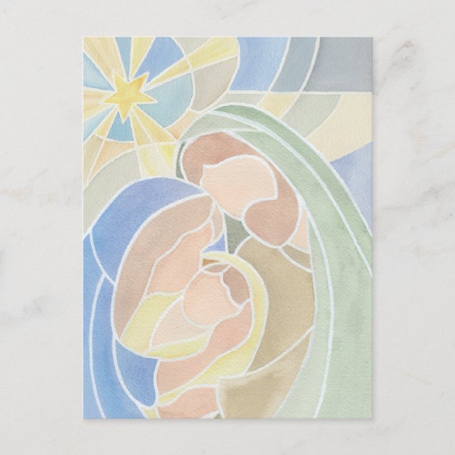 Nativitet Vaterfärgen julvykort Vykort (Framsida)