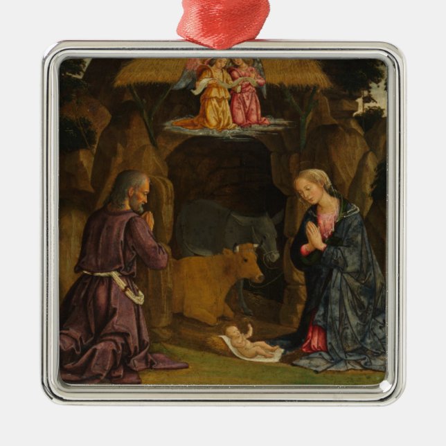 Nativiteten, 1480-talet julgransprydnad metall (Framsidan)