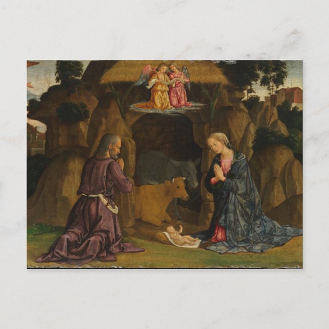 Nativiteten, 1480-talet vykort (Framsida)