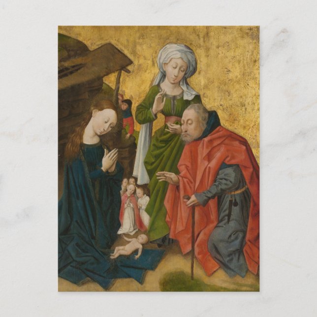 Nativiteten, cirka 1460 vykort (Framsida)