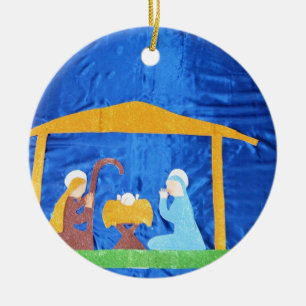 Nativiteten Julgransprydnad Keramik