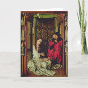 Nativiteten, lämnat vinge i en triptych, c.1496 helgkort