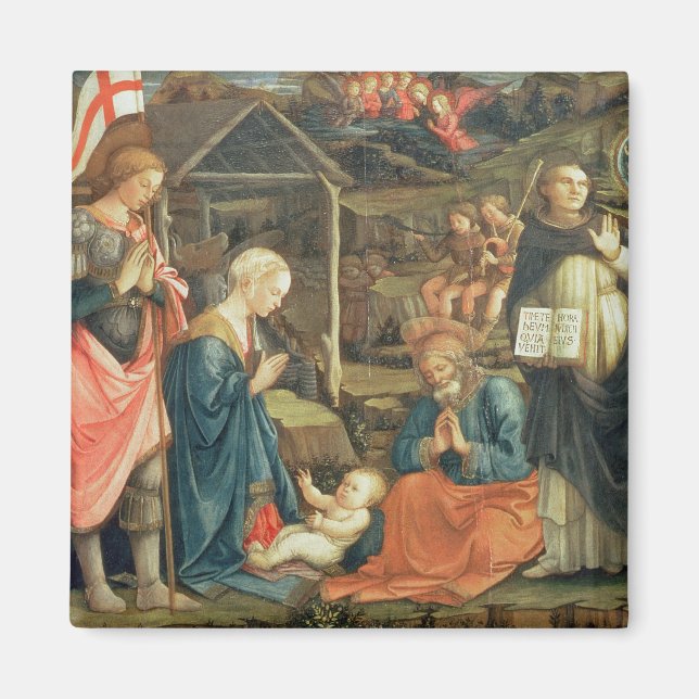 Nativiteten med SS. Michael och Dominic, 1470 (t Magnet (Framsidan)