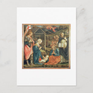 Nativiteten med SS. Michael och Dominic, 1470 (t Vykort