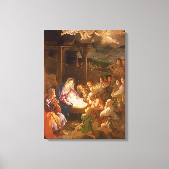 Nativiteten på natten, 1640 canvastryck (Framsida)