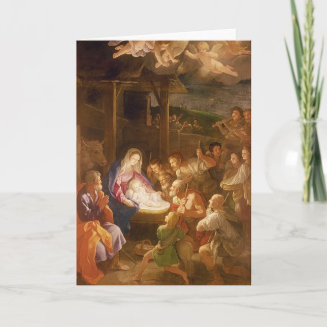 Nativiteten på natten, 1640 helgkort (Framsida)