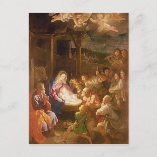 Nativiteten på natten, 1640 vykort (Framsida)