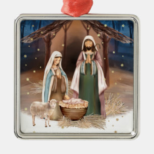 Nativitetscen, Anpassningsbar jul Julgransprydnad Metall