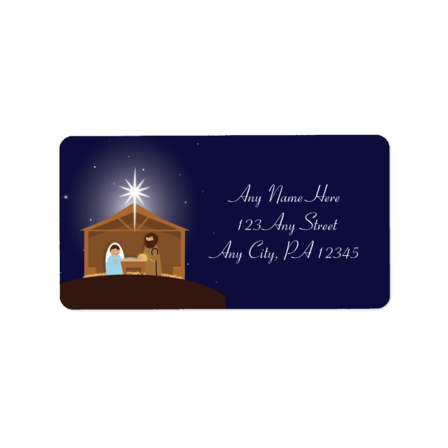 Nativitetscen Classic Adressetikett (Framsidan)