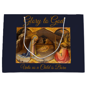 Nativitetscen i Guld Glory mot Gud