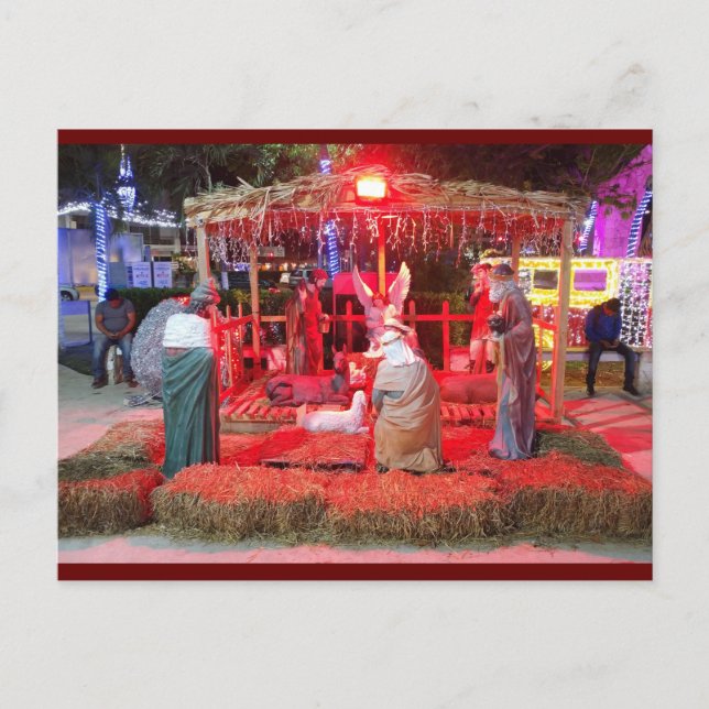 Nativitetscen i Tulum (mobil kontroll) Helg Vykort (Framsida)