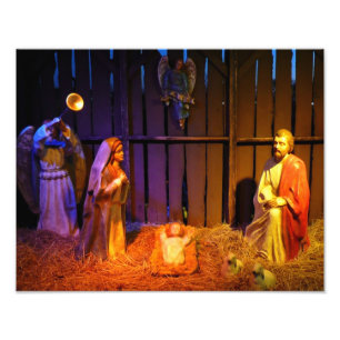 Nativitetscen Jul-Visningen i Washington DC Fototryck