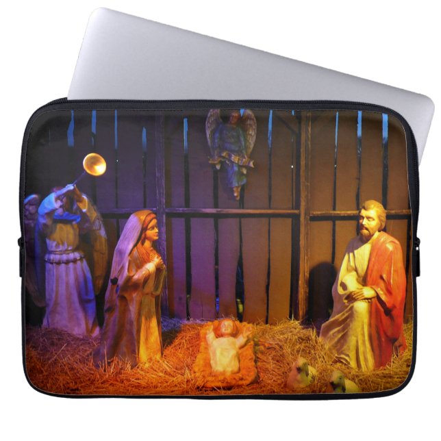 Nativitetscen Jul-Visningen i Washington DC Laptop Sleeve (Framsidan)