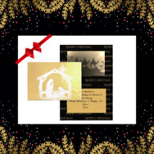 Nativitetscen Luxury Guld jul