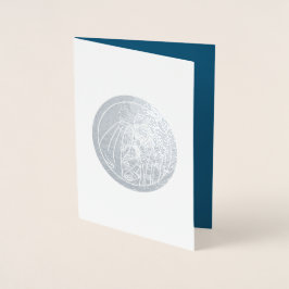 Nativitetscen Luxury Real Foil-julkort Folierat Kort