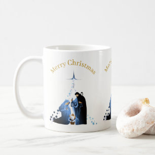 Nativitetscene God jul hälsning Kaffemugg