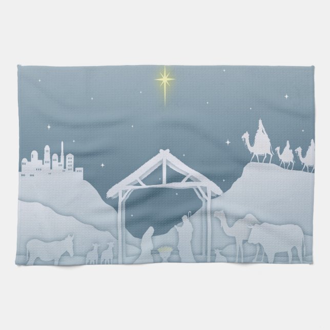 Nativitetscene Kitchen Towel Kökshandduk (Horisontell)