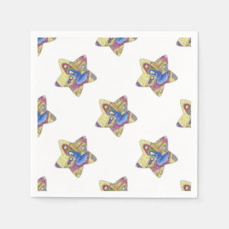 Nativitetshjul: Baby Jesus, Mary i en manger Pappersservett