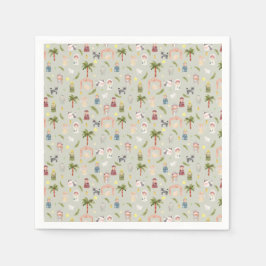 Nativitetshjulets helgdag Sage Napkins Pappersservett