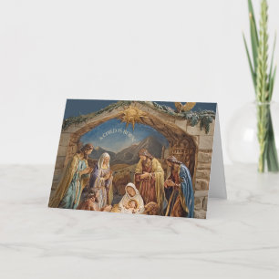 Nativitetshjulkort - Ett barn är fött Kort