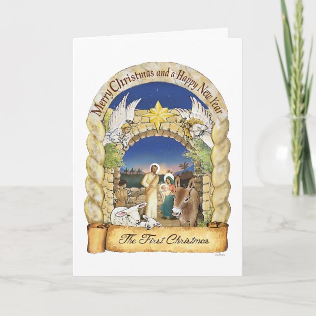 Nativitetshjulkort, konstnärskort kort (Framsida)