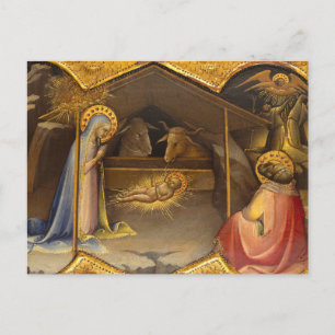 Nativitetskribb välsignad jungfru Mary Infant Jesu Helg Vykort