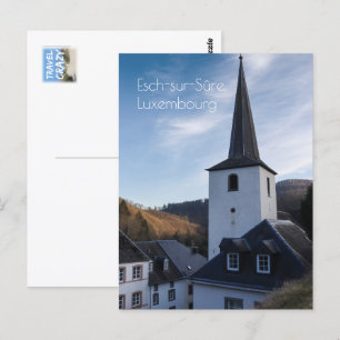 Nativitetskyrkan, Esch-sur-Sure, Luxemburg Vykort