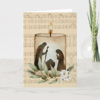 Nativitetsljus, tillsatt julkort helgkort