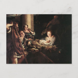 Nativitetsscen-gåvor till jul helg vykort