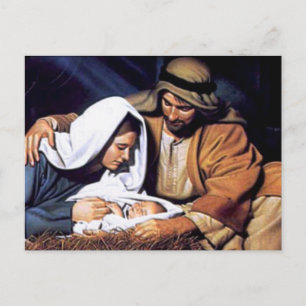 Nativitetsscen-gåvor till jul helg vykort