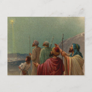 Nativitetsscen-gåvor till jul helg vykort