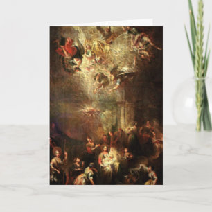 Nativitetsscen-gåvor till jul helgkort
