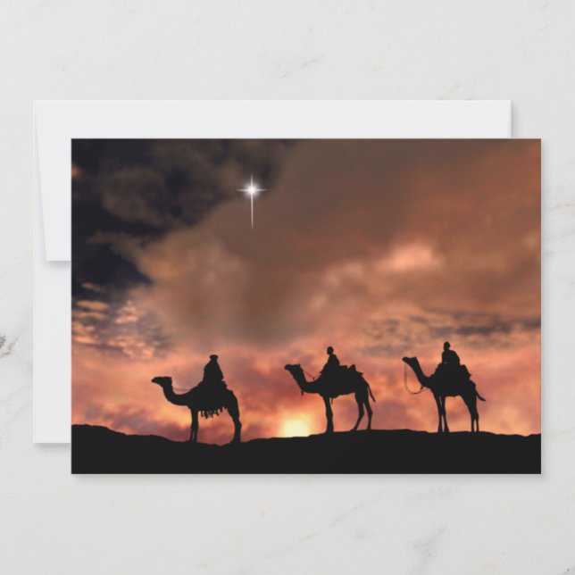 Nativitetsscen-gåvor till jul julkort (Framsida)