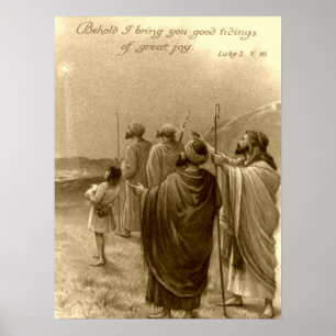 Nativitetsscen-gåvor till jul poster