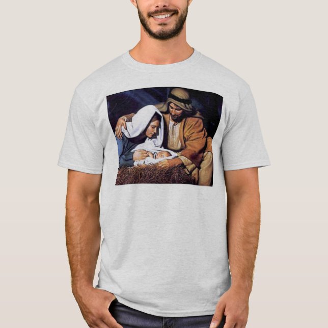 Nativitetsscen-gåvor till jul t shirt (Framsida)