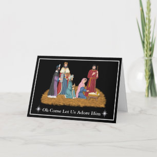 Nativitetsscen - julkort helgkort