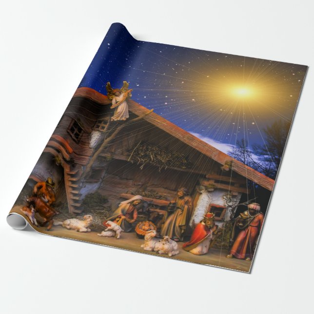 Nativitetsscen Presentpapper (Utrullad)