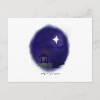 Nativitetsscenen / Mary fick inte en epidural Vykort