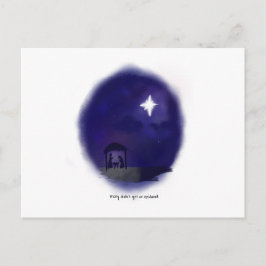 Nativitetsscenen / Mary fick inte en epidural Vykort