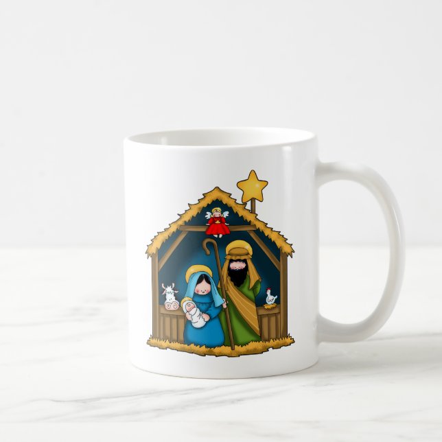 Nativitetsstabil scen kaffemugg (Höger)