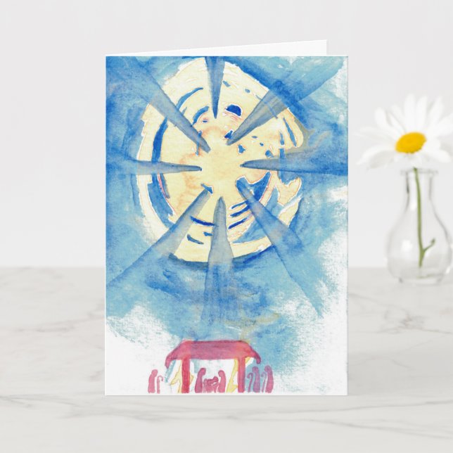 Nativitetstjärnornas julkort kort (Liten växt)