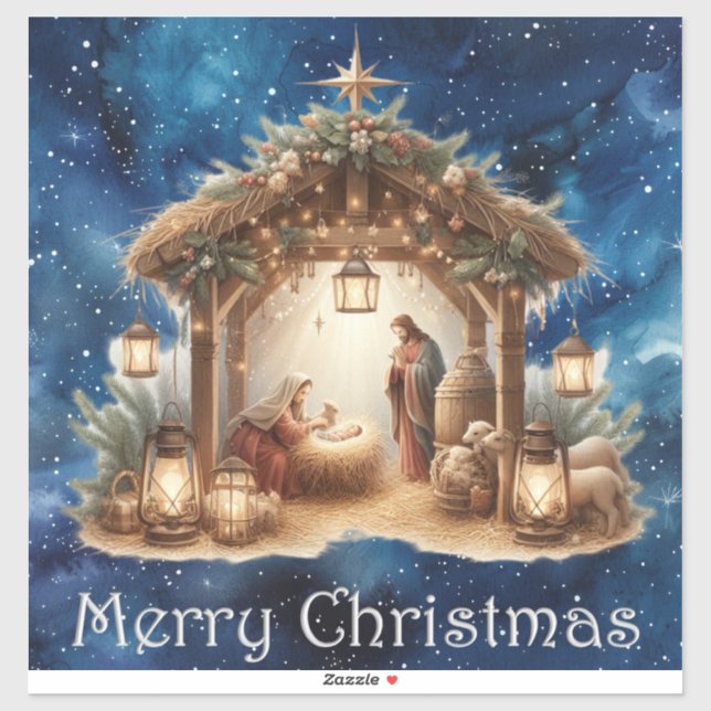 NativitetsvinylSticker Klistermärken (Ark)