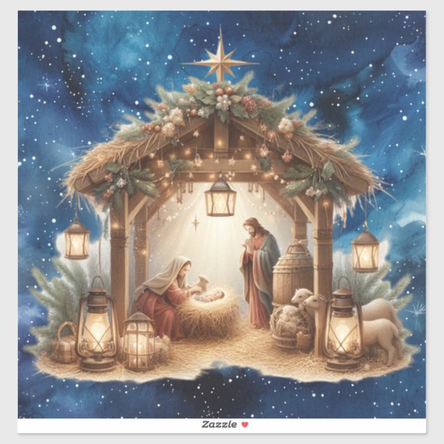 NativitetsvinylSticker Klistermärken (Ark)