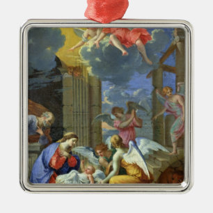 Nativity 1667 julgransprydnad metall