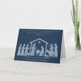 Nativity Christmas Card – Emmanuel God With Us Kort