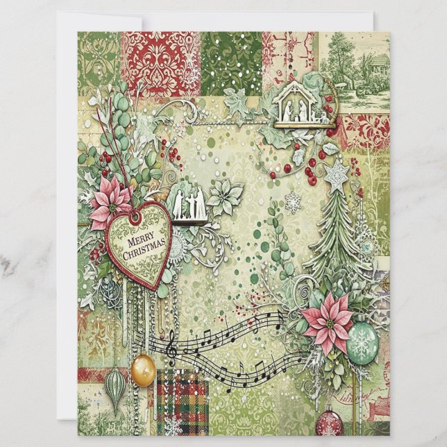 Nativity Christmas craft paper (Framsida)