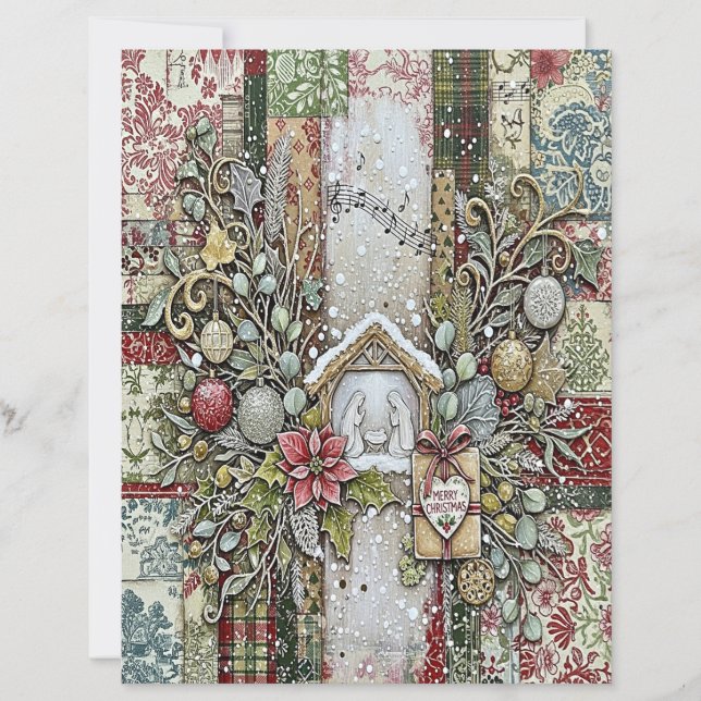 Nativity Christmas craft paper (Framsida)