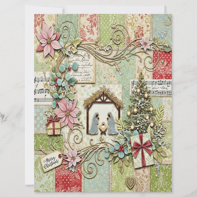 Nativity Christmas craft paper (Framsida)